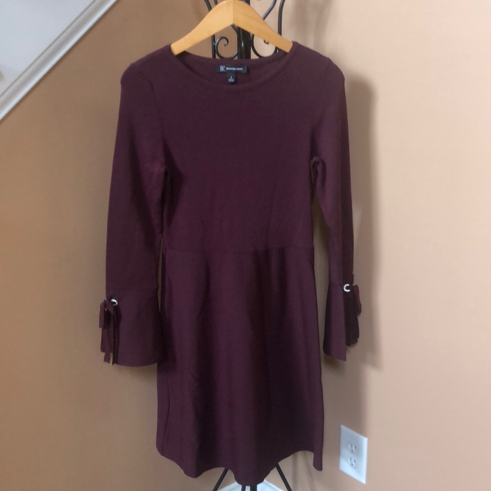 Burgundy dress